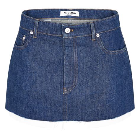 miu miu jeans skirt